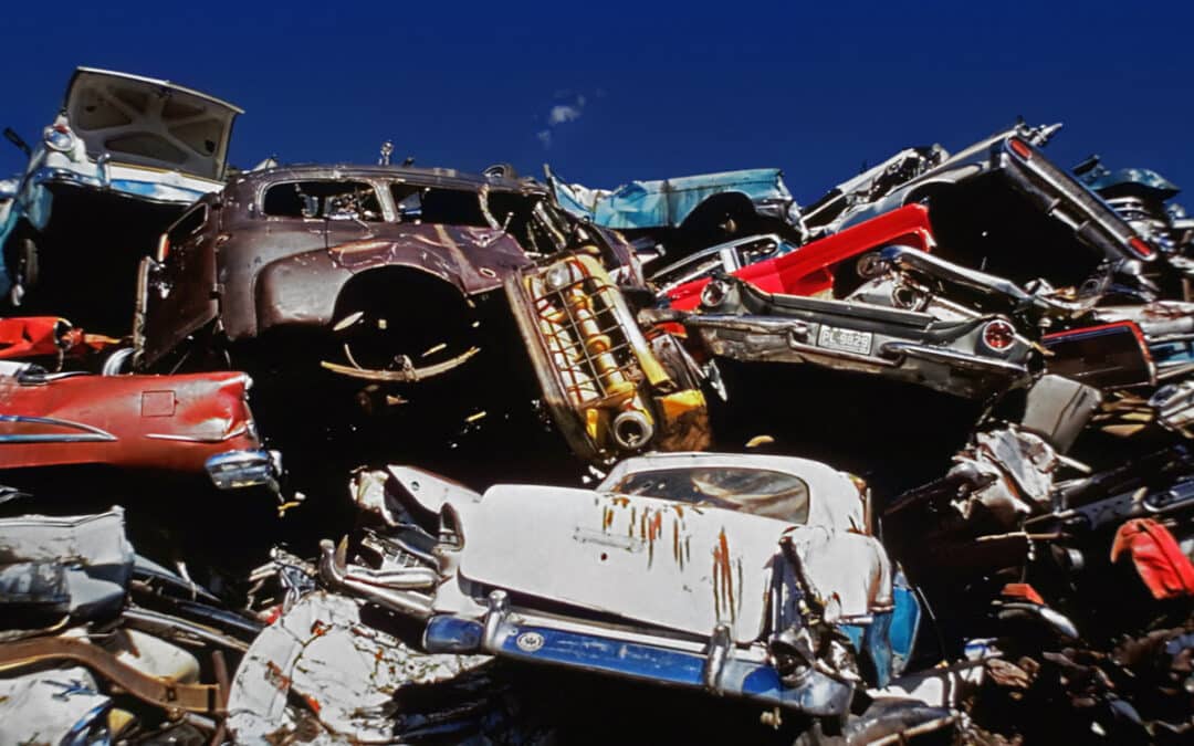 Inside the world’s biggest car graveyard that houses over 100,000 vehicles
